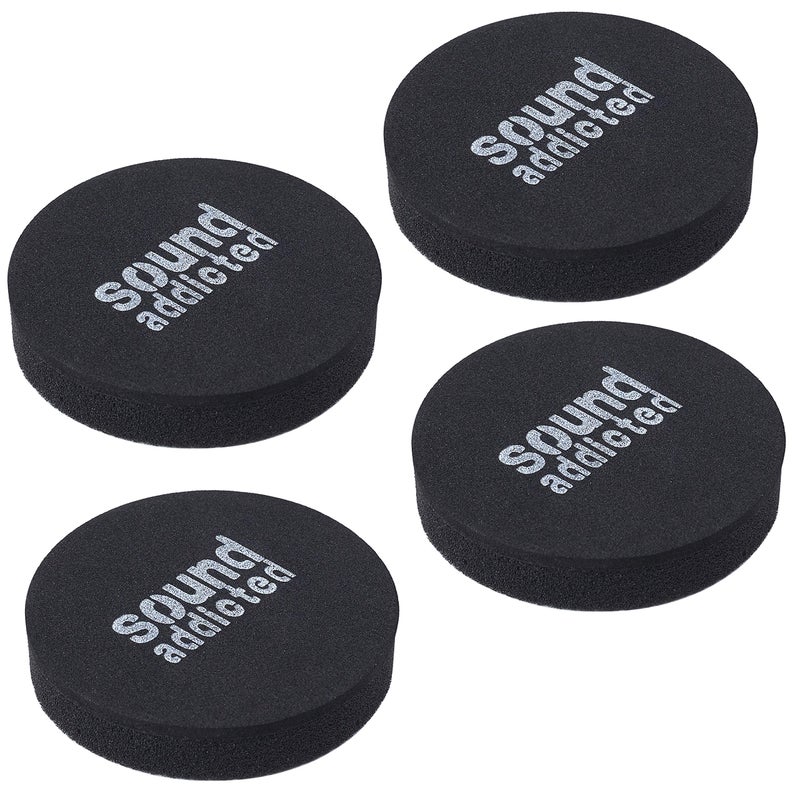 Sound Addicted Isolation Pads for Soundbar - Anti Vibrations Foam Pads Feet (4Pack) 2.5'' x 0.65'' Suitable for Most Sound bars - BarPads (Round) - Image 1